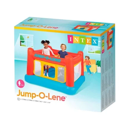 Надувной батут Intex 48260-1 "Jump-O-Lene", 174 х 174 х 112 см, с шариками 10 шт, отличный выбор для активных игр - Фото 3 Надувной батут Intex 48260-1 "Jump-O-Lene", 174 х 174 х 112 см, с шариками 10 шт, отличный выбор для активных игр - изображение 3
