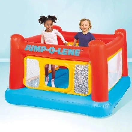 Надувной батут Intex 48260-1 "Jump-O-Lene", 174 х 174 х 112 см, с шариками 10 шт, отличный выбор для активных игр - Фото 4 Надувной батут Intex 48260-1 "Jump-O-Lene", 174 х 174 х 112 см, с шариками 10 шт, отличный выбор для активных игр - изображение 4