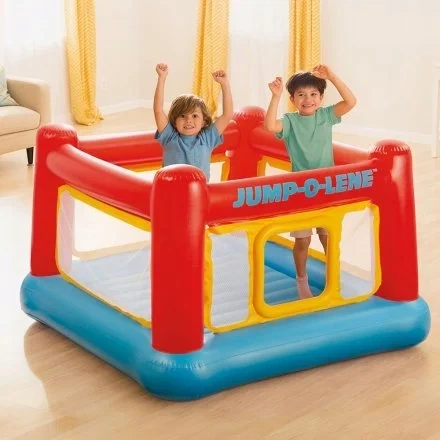 Надувной батут Intex 48260-1 "Jump-O-Lene", 174 х 174 х 112 см, с шариками 10 шт, отличный выбор для активных игр - Фото 5 Надувной батут Intex 48260-1 "Jump-O-Lene", 174 х 174 х 112 см, с шариками 10 шт, отличный выбор для активных игр - изображение 5