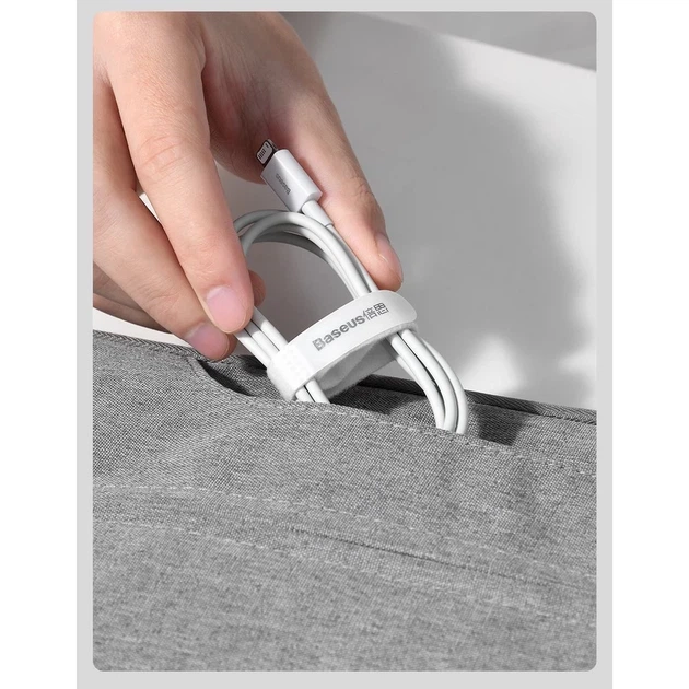 Кабель Baseus Superior USB-A to Lightning 1.5m White (CALYS-B02) - Фото 15 Кабель Baseus Superior USB-A to Lightning 1.5m White (CALYS-B02) - зображення 15