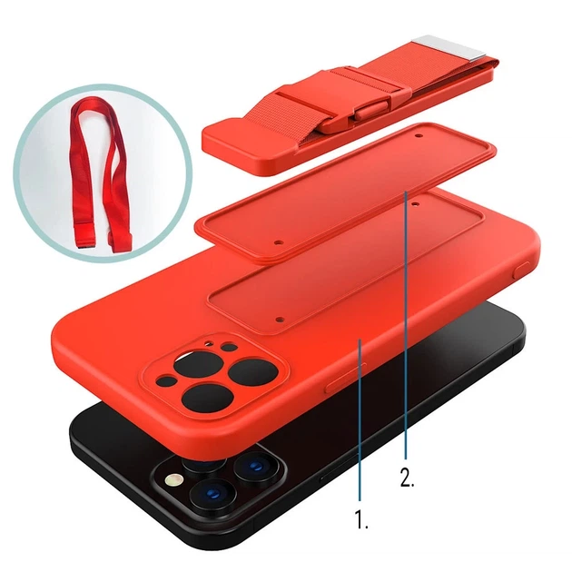 Чехол Hurtel Rope Case для iPhone 12 Pro Max Red (9145576217900) - изображение 7