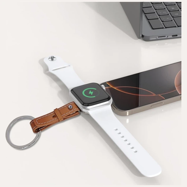 Бездротова зарядка 4smarts для Apple Watch Silver (4252011911479) - зображення 4