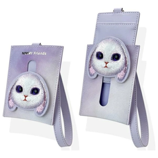 Portfel na karty Nimmy Big Eyed Pet 2.0 Rabbit Purple (6971080318573) - obraz 3