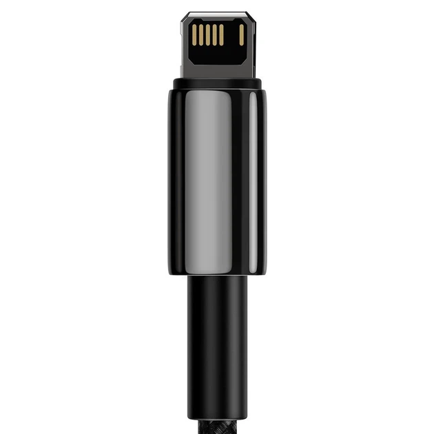 Кабель Baseus Tungsten Gold Fast Charging USB-A to Lightning 1m Black (CALWJ-01) - изображение 8