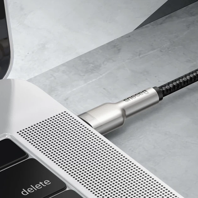 Кабель Baseus Cafule USB-C to USB-C 2m Black (CATJK-D01) - Фото 9 Кабель Baseus Cafule USB-C to USB-C 2m Black (CATJK-D01) - зображення 9
