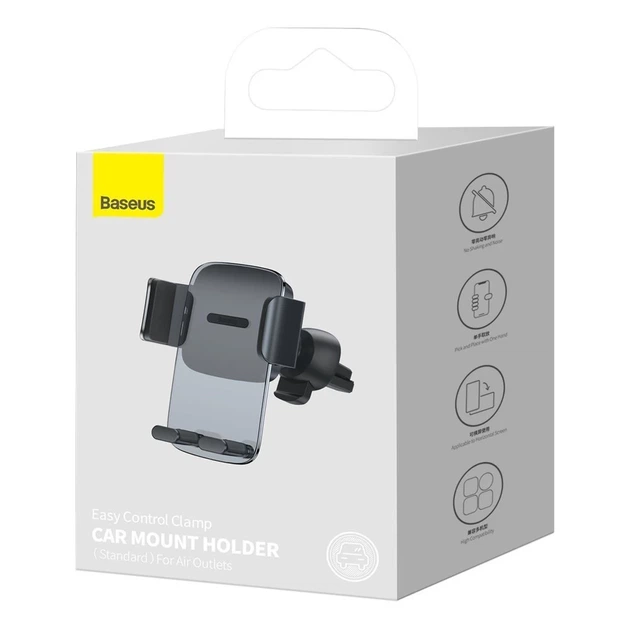 Автотримач Baseus Easy Control Pro Clamp Car Mount Holder Black (SUYK000101) - зображення 5