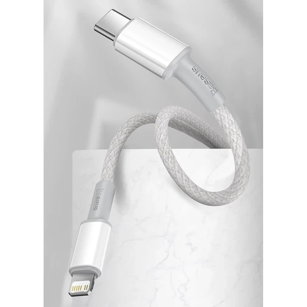 Кабель Baseus High Density Braided USB-C to Lightning 1m Black (CATLGD-01) - Фото 15 Кабель Baseus High Density Braided USB-C to Lightning 1m Black (CATLGD-01) - изображение 15