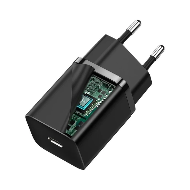 Сетевое зарядное устройство Baseus Super Si 30W USB-C Black (CCSUP-J01) - Фото 7 Сетевое зарядное устройство Baseus Super Si 30W USB-C Black (CCSUP-J01) - изображение 7