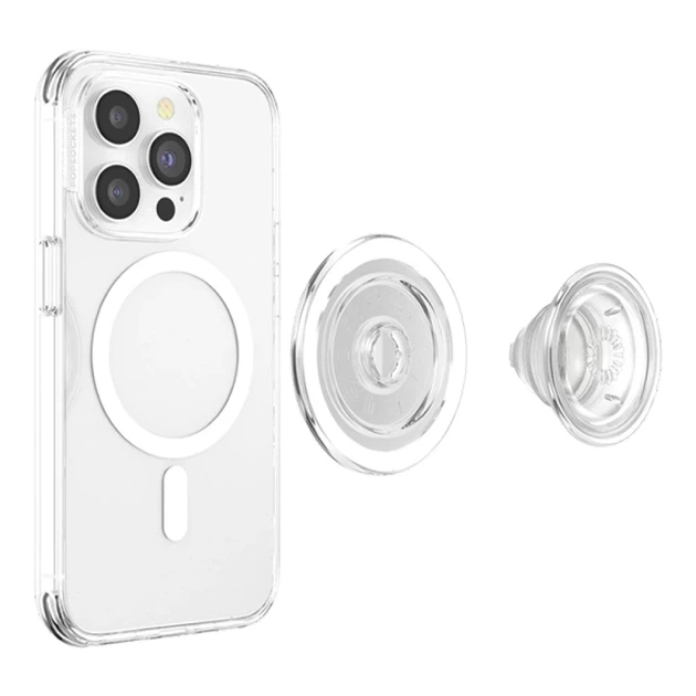 Держатель Popsockets PopGrip MagSafe 2 Transparent (806827) - изображение 4