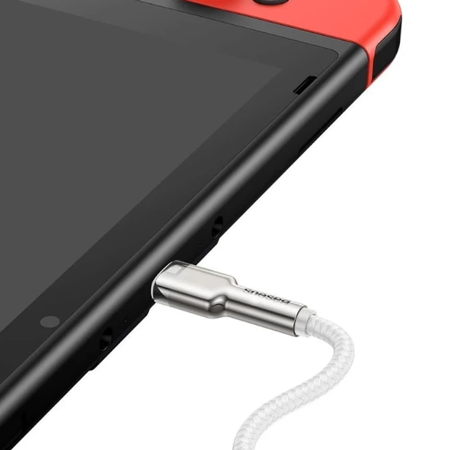 Кабель Baseus Cafule Metal Data Cable USB-C to USB-C 100W 1m White (CATLJK-C02) - Фото 5 Кабель Baseus Cafule Metal Data Cable USB-C to USB-C 100W 1m White (CATLJK-C02) - зображення 5