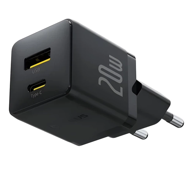Мережевий зарядний пристрій Baseus Palm PD/QC 20W USB-C | USB-A Black (P10111608113-00) - Фото 5 Мережевий зарядний пристрій Baseus Palm PD/QC 20W USB-C | USB-A Black (P10111608113-00) - зображення 5