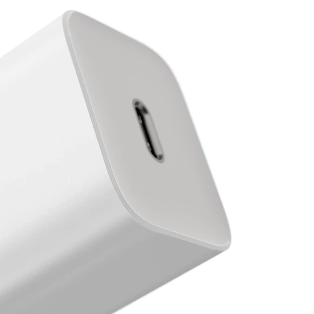 Сетевое зарядное устройство Baseus Super Silicone PD 20W USB-C with USB-C to Lightning Cable 1m White (TZCCSUP-B02) - изображение 4