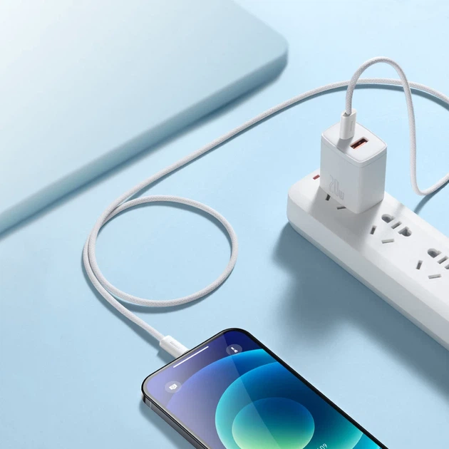 Кабель Baseus Dynamic Series USB-C to Lightning 1m Blue (CALD000003) - Фото 12 Кабель Baseus Dynamic Series USB-C to Lightning 1m Blue (CALD000003) - зображення 12