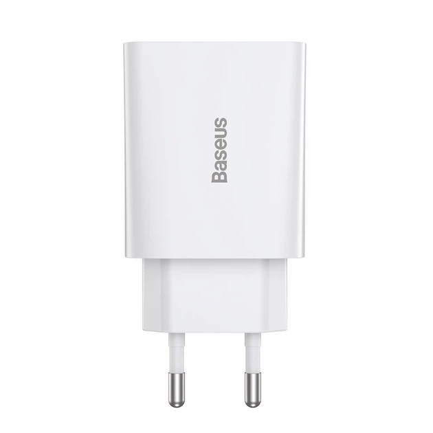 Сетевое зарядное устройство Baseus Speed Mini PD 20W USB-C White (CCFS-SN02) - Фото 2 Сетевое зарядное устройство Baseus Speed Mini PD 20W USB-C White (CCFS-SN02) - изображение 2