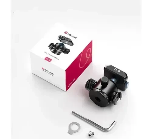 Штативная шаровая головка Ulanzi T100 Uka Quick-Release с быстросъемным адаптером, нагрузкой до 6 кг и креплениями 1/4", 3/8" - изображение 3