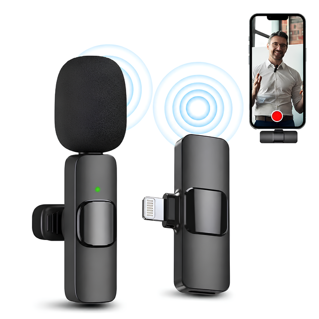 Беспроводной петличный микрофон K60 для iPhone, Wireless Mic Lightning K60 - изображение 2