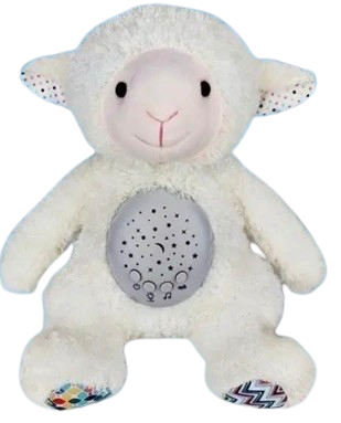 Dziecięca muzyczna lampka nocna z projektorem Merkpol Pluszowa Owieczka 2w1 (07-601480) (5900368601480) - Zdjęcie 1 Dziecięca muzyczna lampka nocna z projektorem Merkpol Pluszowa Owieczka 2w1 (07-601480) (5900368601480) - obraz 1