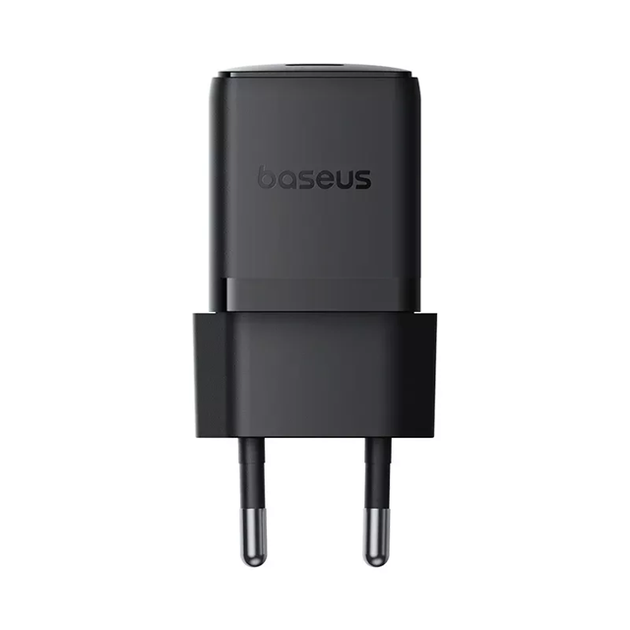 Зарядное устройство Baseus Palm Fast Charger 30W + кабель Type-C 1m Black сетевой адаптер быстрой зарядки (P10111605113-01) - Фото 4 Зарядное устройство Baseus Palm Fast Charger 30W + кабель Type-C 1m Black сетевой адаптер быстрой зарядки (P10111605113-01) - изображение 4