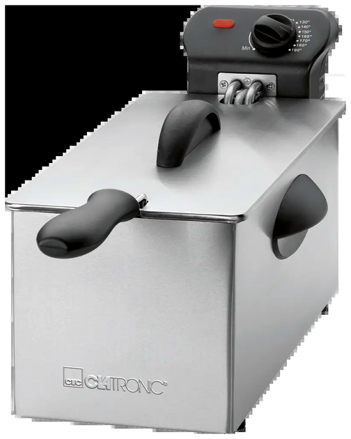 Фритюрниця неіржавка сталь 3 літри для кухні 2000 Вт Clatronic CS-0238 - зображення 3