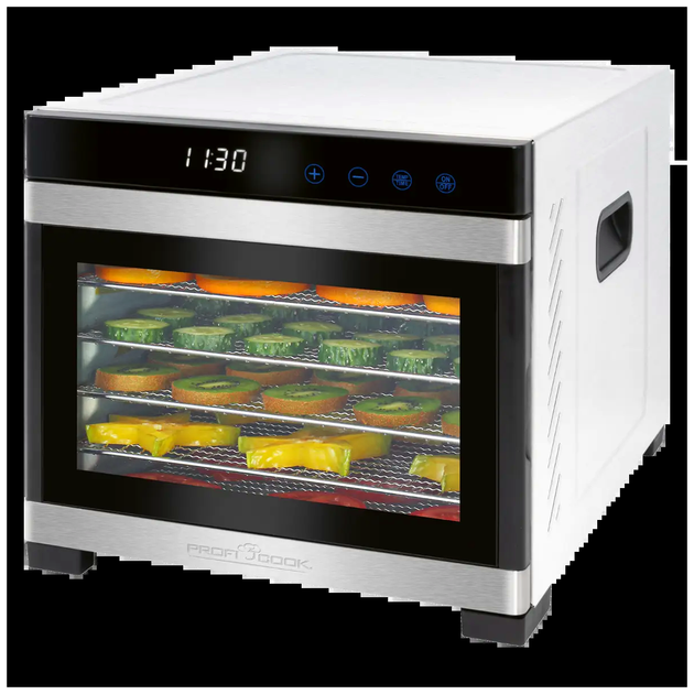 Дегидратор ProfiCook из нержавеющей стали 6 секций для сушки продуктов 35-75°C СS-0531 - Фото 6 Дегидратор ProfiCook из нержавеющей стали 6 секций для сушки продуктов 35-75°C СS-0531 - изображение 6