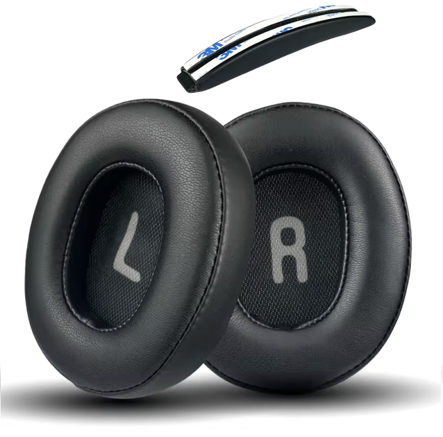 Комплект для навушників JBL Tune 700BT, 710BT, 720BT, 750BTNC, Tune 760NC, Tune 770NC: амбушури і накладка на наголів'я чорний - Фото 1 Комплект для навушників JBL Tune 700BT, 710BT, 720BT, 750BTNC, Tune 760NC, Tune 770NC: амбушури і накладка на наголів'я чорний - зображення 1
