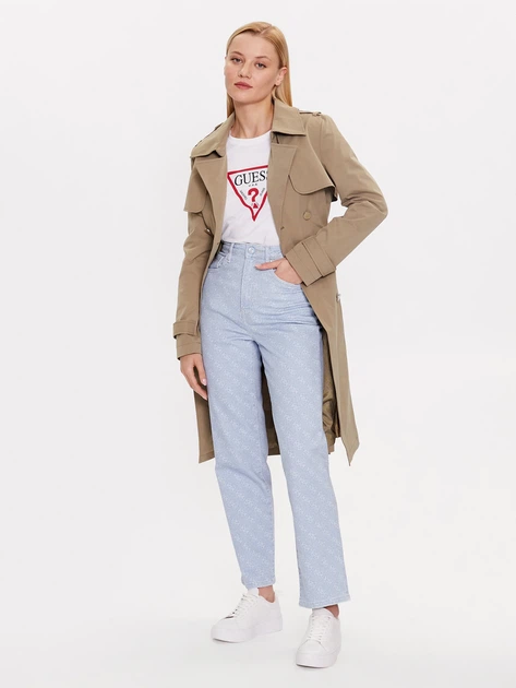 Футболка хлопковая женская Guess Ss Cn Original Tee W1YI1B-I3Z14-G011 L Pure White (7622078605654) - изображение 3