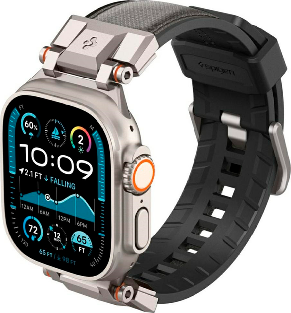 Ремінець Spigen DuraPro Armor для Apple Watch 6/7/8/9/10/11/SE/SE 3/Ultra 1/Ultra 2/Ultra 3 (44/45/46/49 mm) Grey (8809971239356) - зображення 3