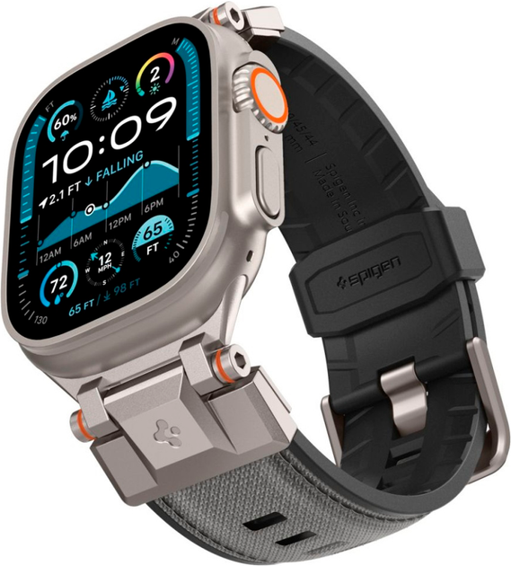 Ремінець Spigen DuraPro Armor для Apple Watch 6/7/8/9/10/11/SE/SE 3/Ultra 1/Ultra 2/Ultra 3 (44/45/46/49 mm) Grey (8809971239356) - зображення 4