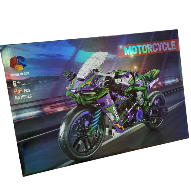 Детский конструктор Мотоцикл Спортбайк Motorcycle 456 деталей - Фото 4 Детский конструктор Мотоцикл Спортбайк Motorcycle 456 деталей - изображение 4