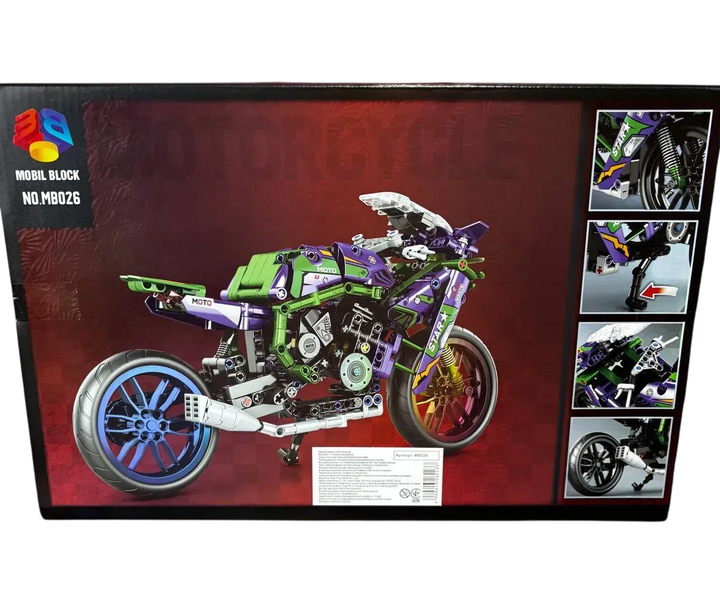 Детский конструктор Мотоцикл Спортбайк Motorcycle 456 деталей - Фото 6 Детский конструктор Мотоцикл Спортбайк Motorcycle 456 деталей - изображение 6