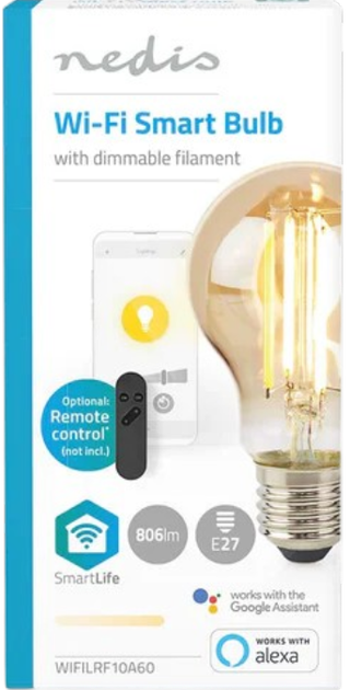 Żarówka LED Nedis SmartLife WIFILRF10A60 - obraz 2
