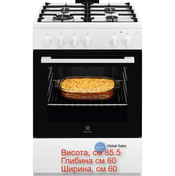 Плита газова Electrolux LKG600011W - Фото 1 Плита газова Electrolux LKG600011W - изображение 1