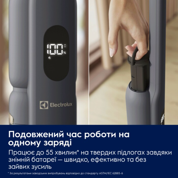 Пилосос акумуляторний ELECTROLUX EW51U1DB - изображение 6