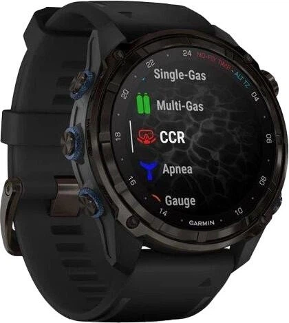 Смарт-годинник Garmin Descent Mk3i 51mm Carbon Gray DLC Titanium with Black Silicone Band (010-02752-10/11) - изображение 3