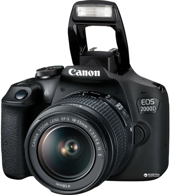 Фотоапарат Canon EOS 2000D BK 18-55 IS II (2728C008AA) - изображение 3