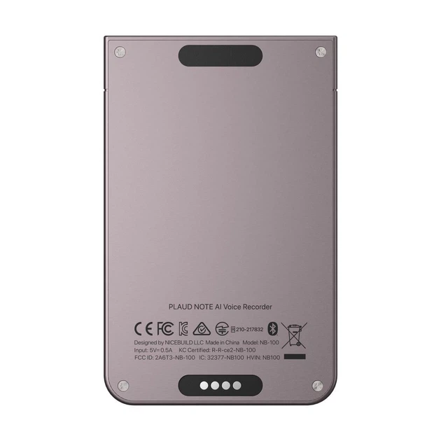 Диктофон Plaud AI Note Starlight (NB-100-ST) ( 15499 ) - Фото 4 Диктофон Plaud AI Note Starlight (NB-100-ST) ( 15499 ) - изображение 4
