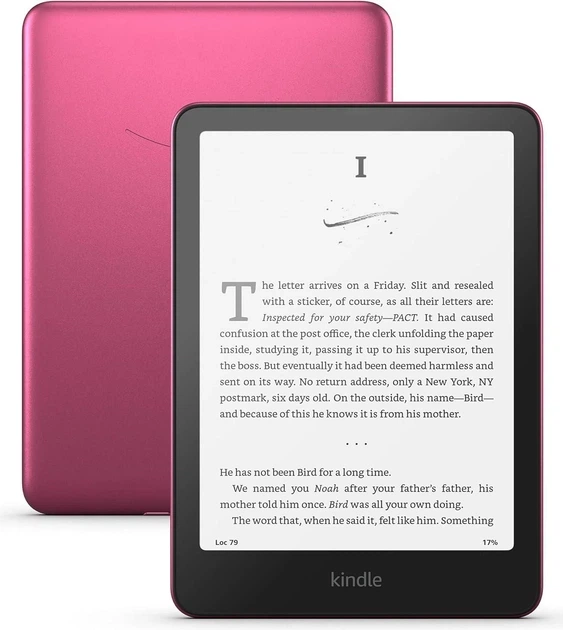 Електронна книга Amazon Kindle Paperwhite 12th Gen. 2024 32GB Signature Edition Metallic Raspberry - Фото 1 Електронна книга Amazon Kindle Paperwhite 12th Gen. 2024 32GB Signature Edition Metallic Raspberry - изображение 1