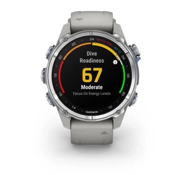 Смарт-годинник GARMIN Descent Mk3 43 mm Stainless Steel with Fog Gray Silicone Band (010-02753-03/04) - Фото 8 Смарт-годинник GARMIN Descent Mk3 43 mm Stainless Steel with Fog Gray Silicone Band (010-02753-03/04) - изображение 8
