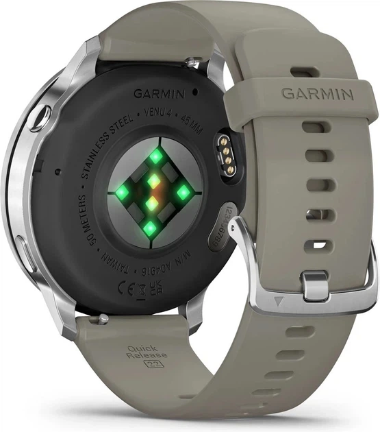 Смарт-годинник Garmin Venu 4 45mm Silver with Silver Gray Silicone Band (010-03014-01) - Фото 7 Смарт-годинник Garmin Venu 4 45mm Silver with Silver Gray Silicone Band (010-03014-01) - изображение 7