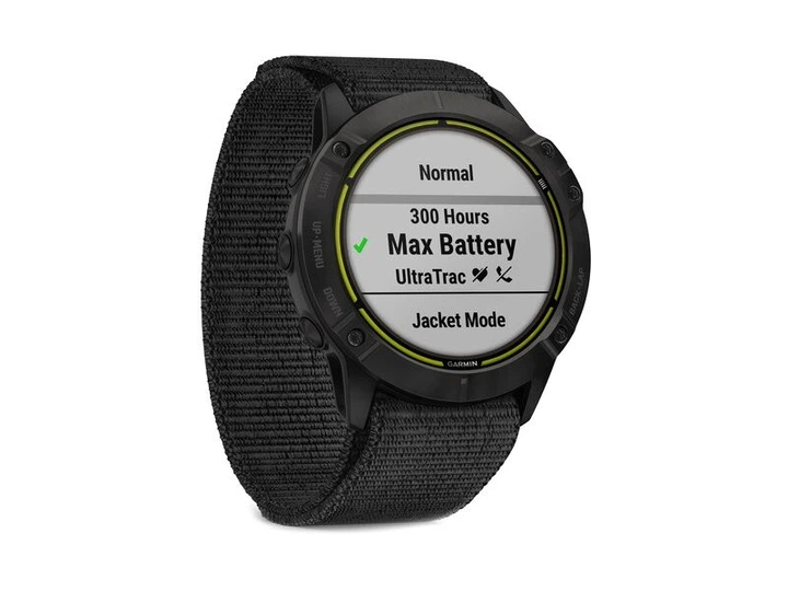 Смарт-часи Garmin Enduro Carbon Gray Titanium with Black UltraFit Nylon Strap (010-02408-01/11) - Фото 2 Смарт-часи Garmin Enduro Carbon Gray Titanium with Black UltraFit Nylon Strap (010-02408-01/11) - зображення 2