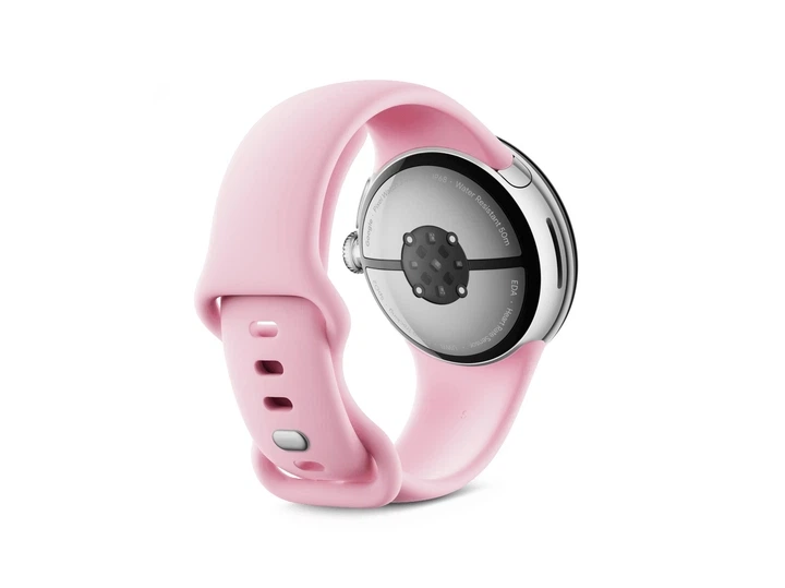 Смарт-годинник Google Pixel Watch 3 41 mm LTE Polished Silver Aluminum Case/Rose Quartz Active Band - Фото 2 Смарт-годинник Google Pixel Watch 3 41 mm LTE Polished Silver Aluminum Case/Rose Quartz Active Band - зображення 2