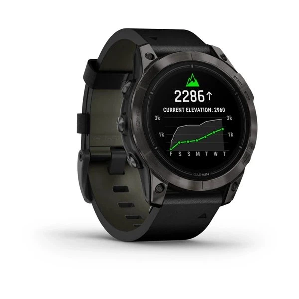 Смарт-годинник GARMIN Epix Pro (Gen 2) Sapphire 47mm Carbon G. DLC Tit. with B. Leather Band (010-02803-30) - Фото 5 Смарт-годинник GARMIN Epix Pro (Gen 2) Sapphire 47mm Carbon G. DLC Tit. with B. Leather Band (010-02803-30) - изображение 5