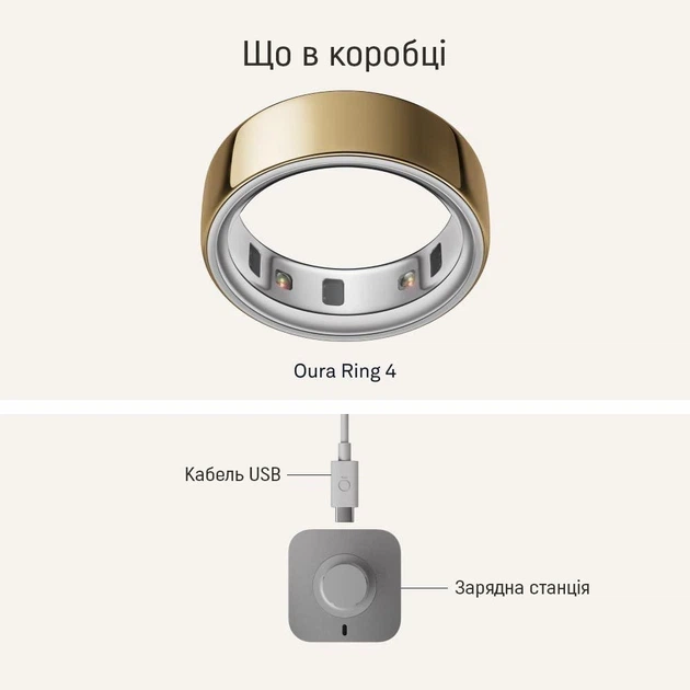Смарт-кільце Oura Ring 4 Gold Size 12 (JZ90-54216-12) - изображение 2