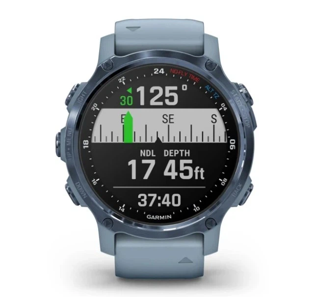 Смарт-годинник GARMIN Descent Mk2S Mineral Blue with Sea Foam Silicone Band (010-02403-07) - Фото 5 Смарт-годинник GARMIN Descent Mk2S Mineral Blue with Sea Foam Silicone Band (010-02403-07) - изображение 5
