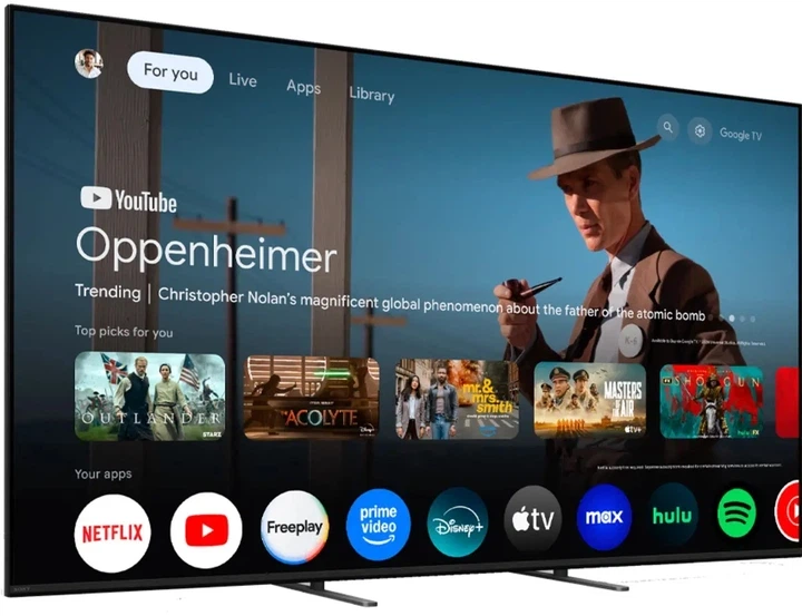 Телевізор 75" Sony K-75XR50 MiniLED 4K 120Hz Smart GoogleTV Black - зображення 4