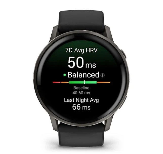 Смарт-годинник GARMIN Venu 4 45 mm Slate with Black Silicone Band (010-03014-00/40) - изображение 3