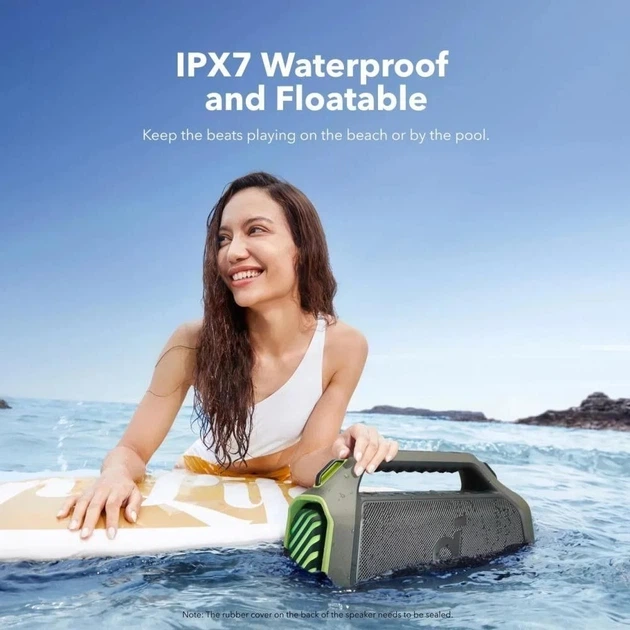 Портативна колонка Anker SoundCore Boom 2 Plus Green (A3134061) - Фото 2 Портативна колонка Anker SoundCore Boom 2 Plus Green (A3134061) - изображение 2