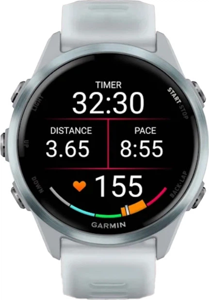 Смарт-годинник GARMIN Forerunner 570 42mm Cloud Blue Aluminum with Translucent Whitestone/Cloud Blue Band (010-02970-01) - Фото 3 Смарт-годинник GARMIN Forerunner 570 42mm Cloud Blue Aluminum with Translucent Whitestone/Cloud Blue Band (010-02970-01) - изображение 3