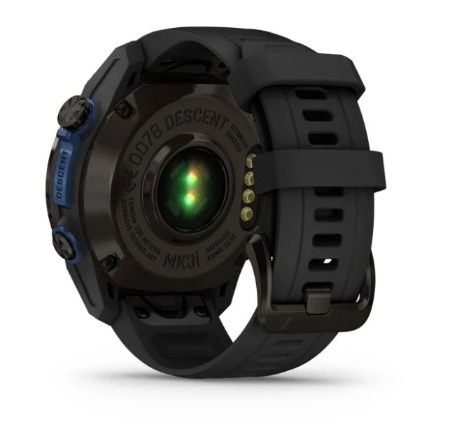 Смарт-годинник GARMIN Descent Mk3i 43 mm Carbon Gray DLC Titanium w. Black Silicone Band (010-02753-10/11) - Фото 2 Смарт-годинник GARMIN Descent Mk3i 43 mm Carbon Gray DLC Titanium w. Black Silicone Band (010-02753-10/11) - зображення 2