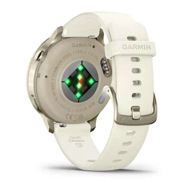 Смарт-годинник GARMIN Venu 4 41 mm Lunar Gold with Bone Silicone Band (010-03013-00) - зображення 8